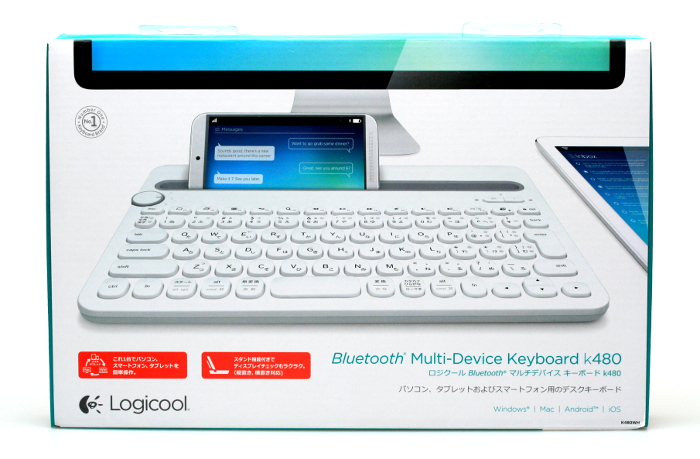 ロジクール Bluetooth Multi-Device Keyboard K480（Windows、Mac、Android、iOS対応）