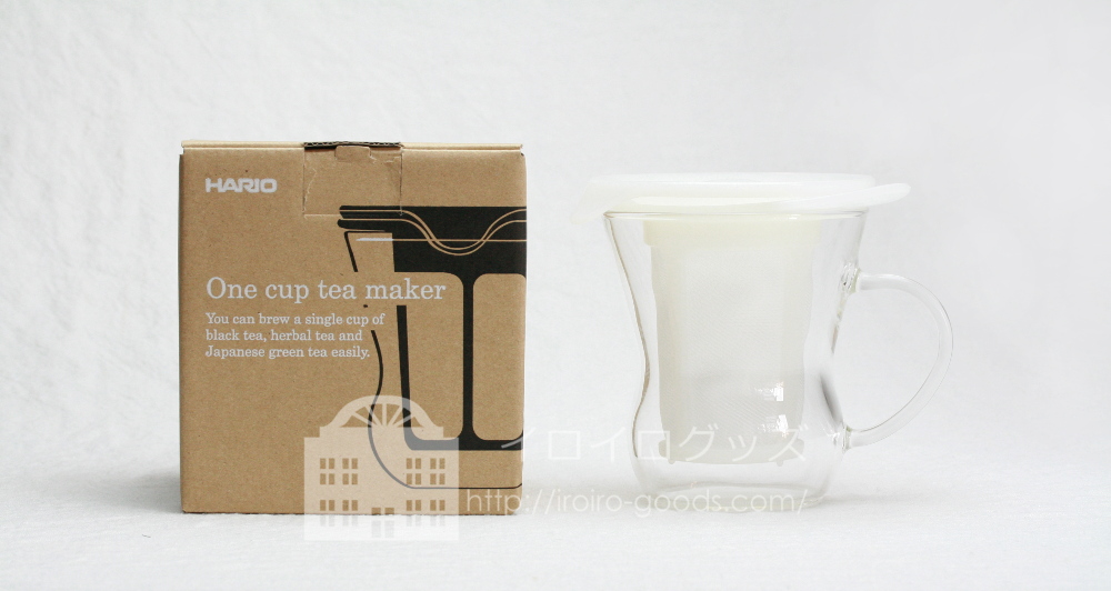 1杯だけ淹れる時におすすめの茶こしマグ、HARIO (ハリオ) ワンカップ ティー メーカー 200ml OTM-1 パッケージ